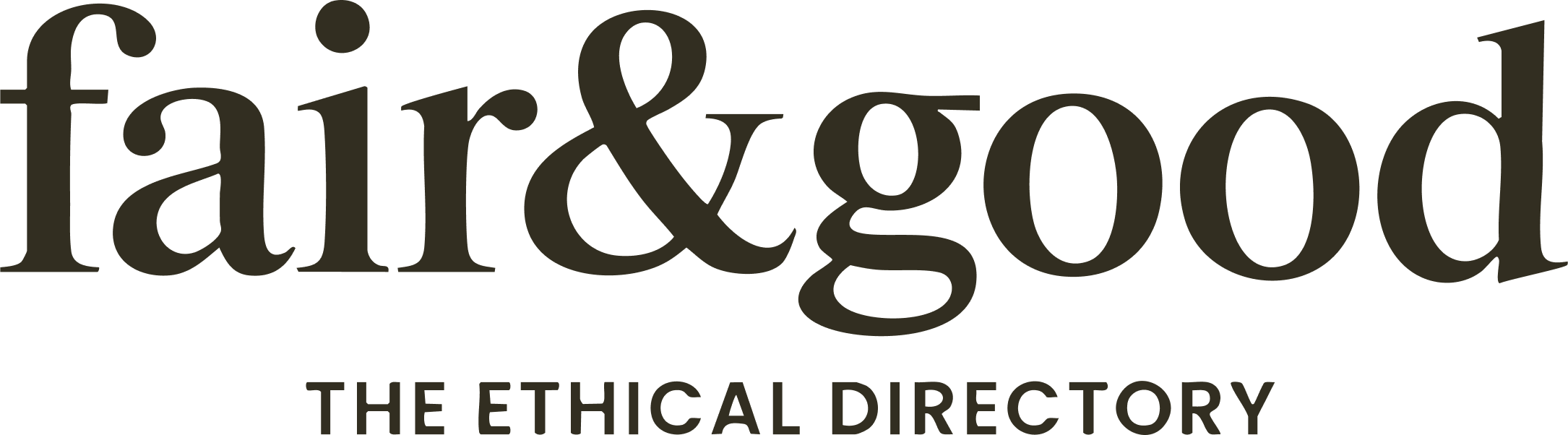 Logo of 'fair&good' with text 'The Ethical Directory' below it.